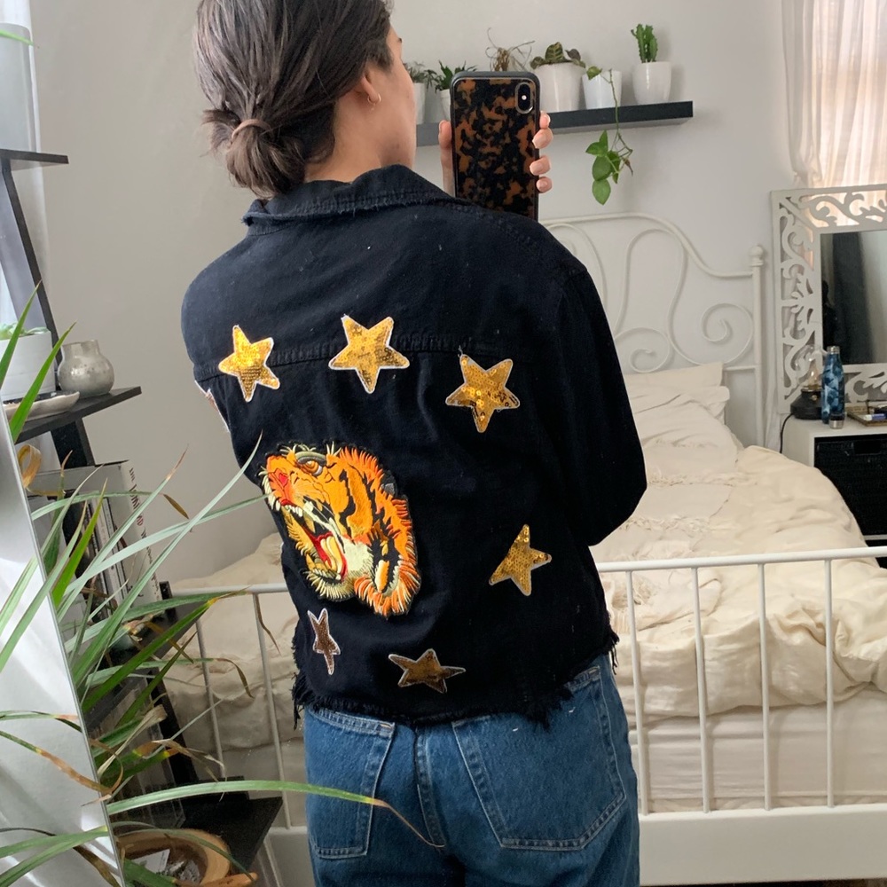 Tiger and Star Jean Jacket